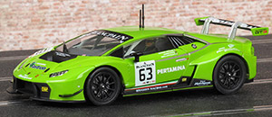 Carrera 20027530 Lamborghini Huracán GT3 - #63 Pertamina. Grasser Racing Team: Blancpain Endurance Series 2015. Giovanni Venturini / Adrian Zaugg / Mirko Bortolotti