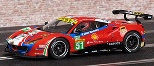 Carrera 20030848 Ferrari 488 GTE - No.51 SMP Racing. AF Corse: World Sportscar Championship 2017. James Calado / Alessandro Pier Guidi