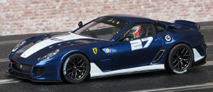 Carrera 27336 Ferrari 599XX - #27 blue & white. Homestead 2010