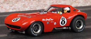 Carrera 27413 Bill Thomas Cheetah - #8 Alan Green Chevrolet. First raced in 1964. Model livery represents car as raced in historic competition by Fred Yeakel
