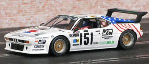 Flyslot 051101 BMW M1 - #151 MSW Motor Sport Wheels. 15th place, Le Mans 24 hours 1985. Edgar Dören / Martin Birrane / Jean-Paul Libert
