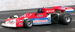 Flyslot F13101 March 761B - #32. F&S Properties/Marlboro. Did not pre-qualify, British Grand Prix 1977. Mikko Kozarowitzky
