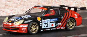 Ninco 50241 Porsche 911 GT3 R. #73 Team Taisan Advan. 16th place, Le Mans 24hrs 2000. Hideo Fukuyama / Bruno Lambert / Atsushi Yogou