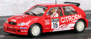 Ninco 50284 Citroën Saxo Super 1600 - #15. 4th place, ADAC Rallye Oberland 2002. Sven Haaf / Michael Kölbach