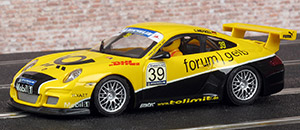 Ninco 50445 Porsche 997 GT3 - #39 Forum Gelb. Tolimit Motorsport: Porsche Supercup 2005. Christian Menzel
