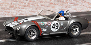 Ninco 50503 AC Cobra - No.49 Thames Ditton. Grey with white and red stripes - 01