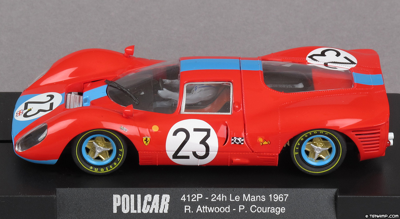 Policar CAR06C Ferrari 412 P - No.23 Maranello Concessionaires. DNF, Le Mans 24 Hours 1967. Richard Attwood / Piers Courage