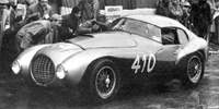 Ferrari 166/212 MM Uovo - #410. DNF, Mille Miglia 1951. Giannino Marzotto / Marco Crosara