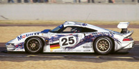 Porsche 911 GT1. #25 Mobil 1. 2nd place, Le Mans 24 Hours 1996. Bob Wollek / Thierry Boutsen / Hans-Joachim Stuck