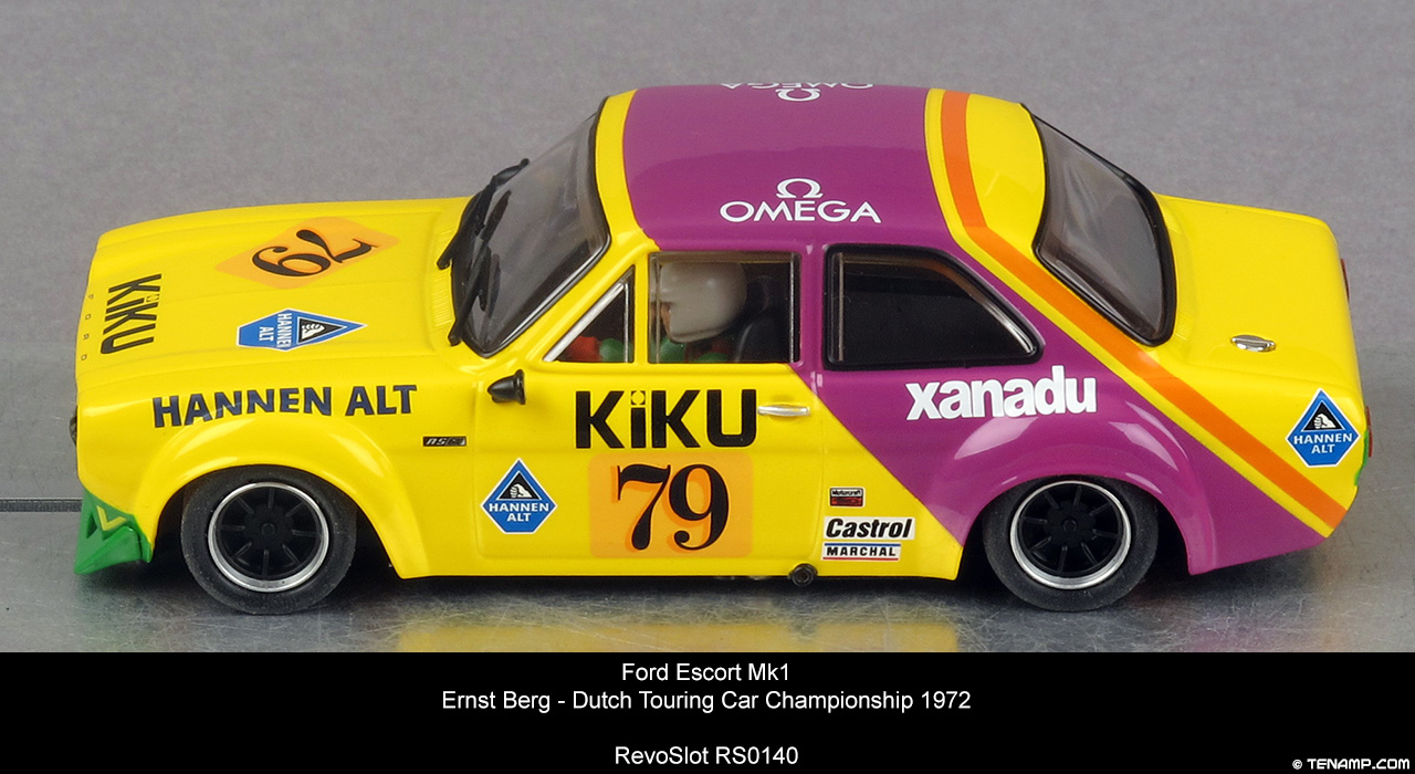 RevoSlot RS0140 Ford Escort mk1 - No79 Kiku/Xanadu/Hannen Alt. Ernst Berg, Dutch Touring Car Championship 1972
