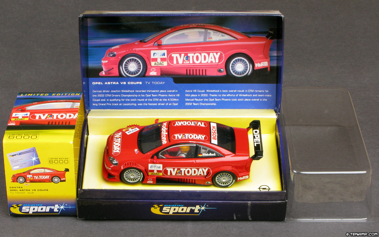 scalextric c2475a opel astra v8 coupé 8 tv today dtm 2002