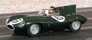 Scalextric C3034W Jaguar D-Type. #6. Winner, Le Mans 24hrs 1955. Ivor Bueb, Mike Hawthorn. Car from box set C3058A