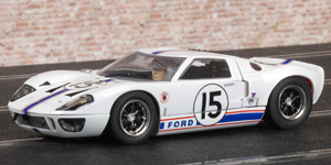 Scalextric C3315 Ford GT40 - #15 Ford France. DNF, Le Mans 24 Hours 1966. Guy Ligier / Bob Grossmann - 01