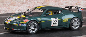 Scalextric C3427 Lotus Evora GT4 - #22, GDM Costruzioni. Scuderia Giudici, GT4 European Cup, Silverstone 2011, Stefano D'Aste