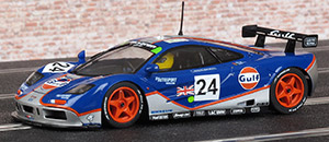 Scalextric C3969 McLaren F1 GTR - No.24 GTC Gulf Racing. 4th place, Le Mans 24 Hours 1995. Mark Blundell / Ray Bellm / Maurizio Sandro Sala