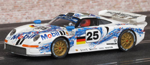 Scalextric Tecnitoys Altaya Duelos Miticos - Porsche 911 GT1. #25 Mobil 1. 2nd place, Le Mans 24 Hours 1996. Bob Wollek / Thierry Boutsen / Hans-Joachim Stuck