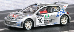 SCX 60640 Peugeot 206 WRC - #10. 2nd place, Network Q Rally of Great Britain 2000. Marcus Grönholm / Timo Rautiainen