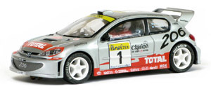 SCX 60680 Peugeot 206 WRC - #1 Total. DNF, Rallye Monte Carlo 2001. Marcus Grönholm / Timo Rautiainen