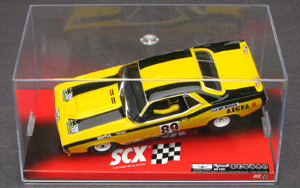 SCX 64870 Plymouth AAR Cuda - #89 yellow/black. DNQ, Le Mans 24hrs 1975. Michel Guicherd / Christian Avril / Jean-Claude Geral - 07