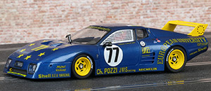 Sideways SW28 Ferrari 512 BB LM - #77 European University. Charles Pozzi / JMS Racing: DNF, Le Mans 24 Hours 1980. Claude Ballot-Léna / Jean-Claude Andruet