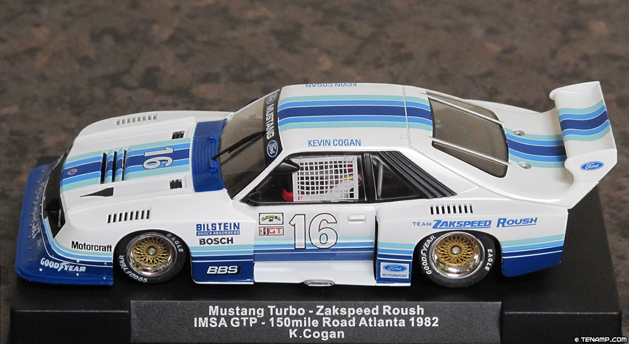 Sideways SW49 Ford Mustang Turbo - #16 Zakspeed Roush. 3rd place, 150 Miles Road Atlanta 1982. Kevin Cogan