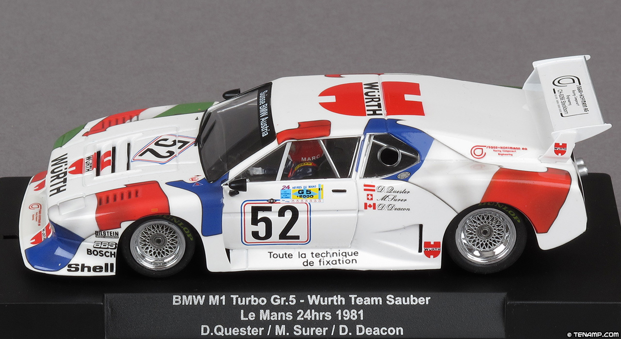 Sideways SW65 BMW M1 Sauber - No.52 Würth. DNF, Le Mans 24 Hours 1981. Würth-Lubrifilm Team Sauber: Dieter Quester / Marc Surer / David Deacon