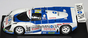 Slot.it CA19D Toyota 88C - #36 Minolta. Toyota Team Tom's: 12th place, Le Mans 24 Hours 1988. Geoff Lees / Masanori Sekiya / Kaoru Hoshino