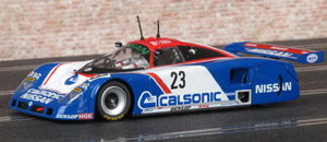 Slot.it CA28A Nissan R89C - #23 Calsonic. DNF, Le Mans 24hrs 1989. Nissan Motorpsort: Masahiro Hasemi / Kazuyoshi Hoshino / Toshio Suzuki