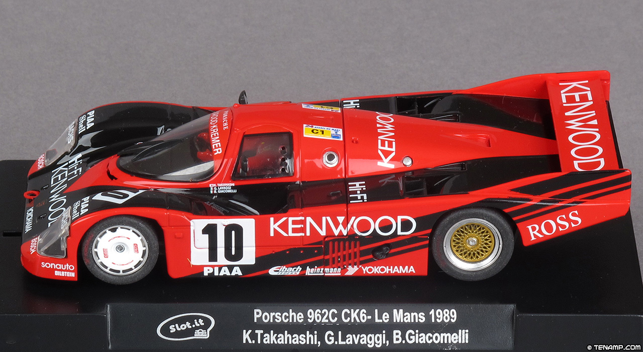 Slot.it CA34C Porsche 962 CK6 - #10 Kenwood. Porsche Kremer Racing: DNF, Le Mans 24 Hours 1989. Kunimitsu Takahashi / Giovanni Lavaggi / Bruno Giacomelli