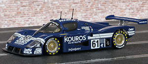Slot.it SICA06A Sauber Mercedes C9 - #61 Kouros. Kouros Racing: DNF, Le Mans 24 Hours 1987. Mike Thackwell / Henri Pescarolo / Hideki Okada